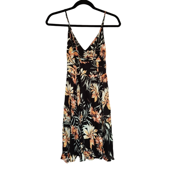 Rip Curl Flowy Mini Dress - Tropical Floral Black - Picture 2 of 7
